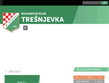 Tablet Screenshot of nk-tresnjevka.hr